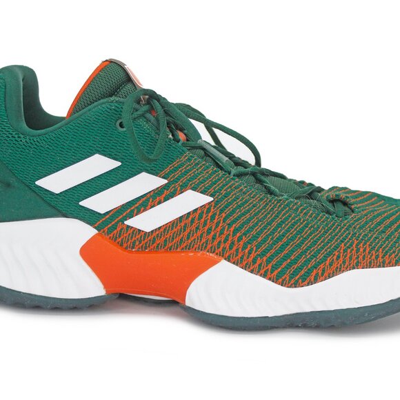 Adidas Pro Bounce 2018 Low 'Miami Hurricanes' Men’s Sneaker - B41867: Size 14 - Picture 6 of 10